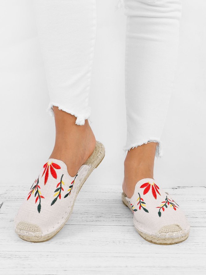 floral print canvas shoes